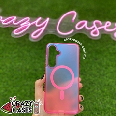 case magsafe pink tornasol SAMSUNG S24
