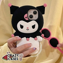 Kuromi lentes 3D ip 12/13 pro max - Crazy Cases