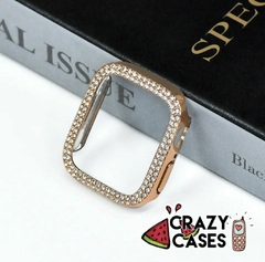 Bumper cristales gold 45 mm + mica hidrogel