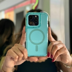 Uso rudo MagSafe aqua mate iPhone 15 pro