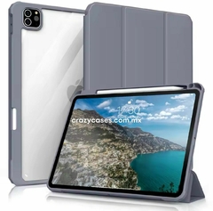 Case iPad Pro 11 Gray blue transparente con bordes