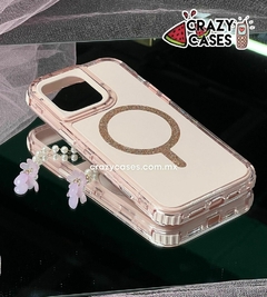 Uso rudo MagSafe glitter pink sand ip12/12 pro