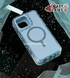 Uso rudo MagSafe glitter baby blue ip15