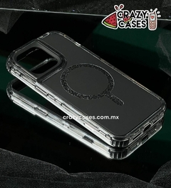 Uso rudo MagSafe glitter black ip14 pro max