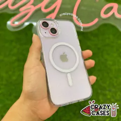 Case MagSafe glitter Transparente tipo gear uso rudo iPhone 14 pro Max