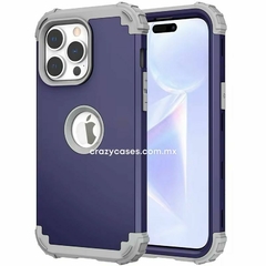 Case uso rudo 360 Dark blue ip 16 pro