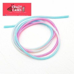 Manguerita / Espiral Holográfica- Pink & blue degradado