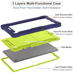 Case tablet uso rudo Green-Navy blue - A9 (2023) - comprar en línea