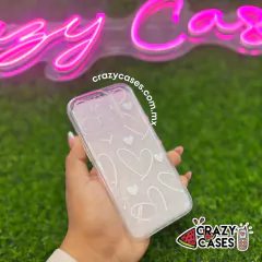 Case corazones white ip 15 pro - comprar en línea