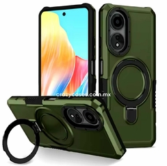 Case verde militar con soporte MagSafe - Oppo Reno 11