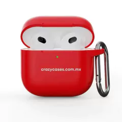 Case silicon red Airpods 4 gen