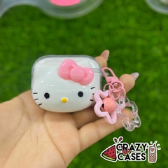 Case Hello Kitty con strap airpods 4 gen