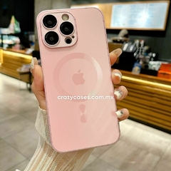 Case MagSafe con protecciones camaras pink ip 15 pro