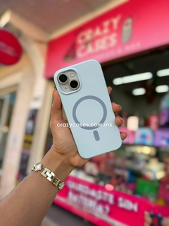 Case silicon MagSafe Baby Blue - ip 15