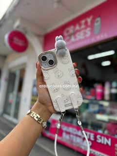 Case Labubu Blanco ip 13 pro max
