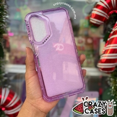 Case uso rudo lila glitter A06 4G - comprar en línea