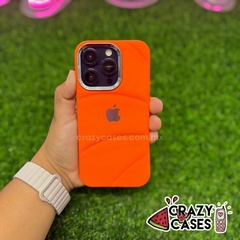 Case Apple Metallic Orange ip 16 pro max - Crazy Cases