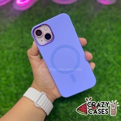Case Silicon MagSafe Metallic Lila ip 13 Pro max - tienda en línea