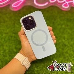 Case Silicon MagSafe Metallic Baby Blue ip 13 - Crazy Cases