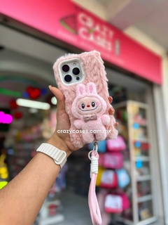 Case labubu peluche pink ip 14 pro max