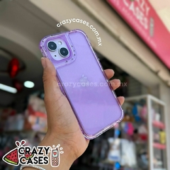 Case uso rudo baby lila glitter transparente ip 13/14 - comprar en línea