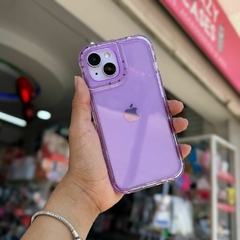 Case uso rudo baby lila glitter transparente ip 15 - comprar en línea
