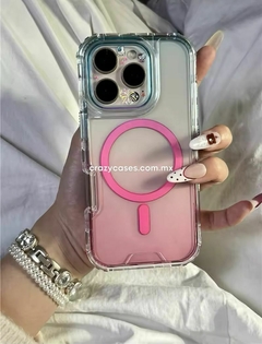 Case uso rudo magsafe degradado blue- pink iPhone 14 Pro - Crazy Cases