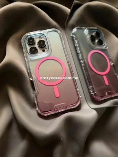 Imagen de Case uso rudo magsafe degradado blue- pink iPhone 11