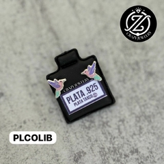 Colibri tonos pastel esmaltada - Plata .925 - comprar en línea