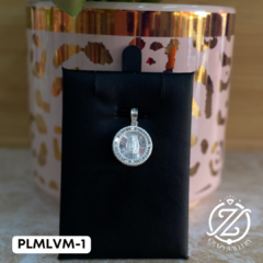Medalla láser Virgen María mod #1 - dije de Plata .925