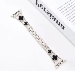 CORREA VAN CLEEF SILVER AND BLACK 42/44/45MM