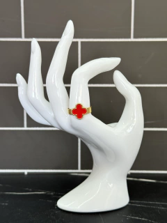 Anillo de acero inoxidable ajustable - Inspirado Van Cleef