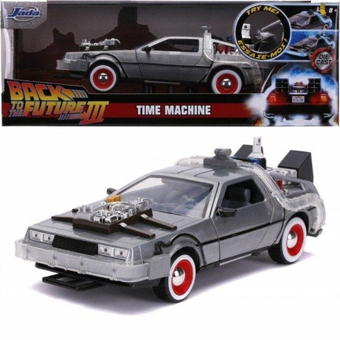 Delorean Die Cast 1/24 con luz - Back to the future III