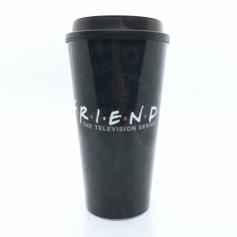 Vaso con tapa Friends