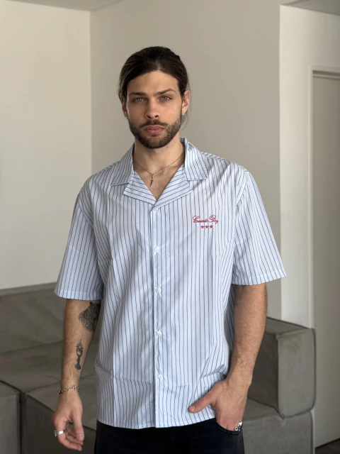 CAMISA CTO STRIPED BLUE