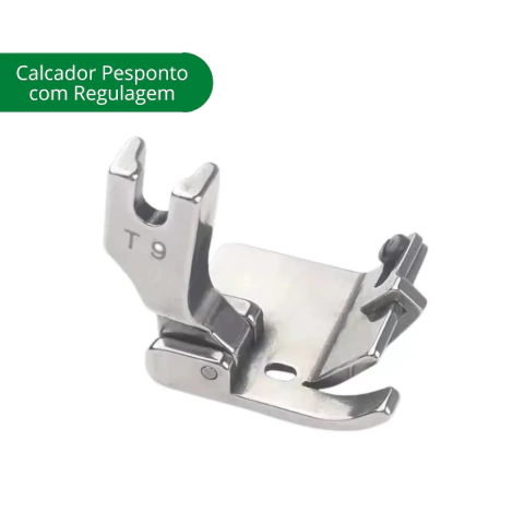Calcador / Pezinho de pesponto Multiuso para Reta industrial com Regulagem de tamanho - cód MT-T9