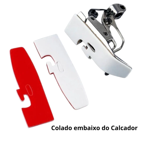 Adesivo de Teflon para máquina de costura Overlok / Cobertura / Interlok Colado embaixo do calcador