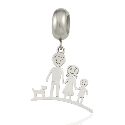 Berloque Família Inox - comprar online