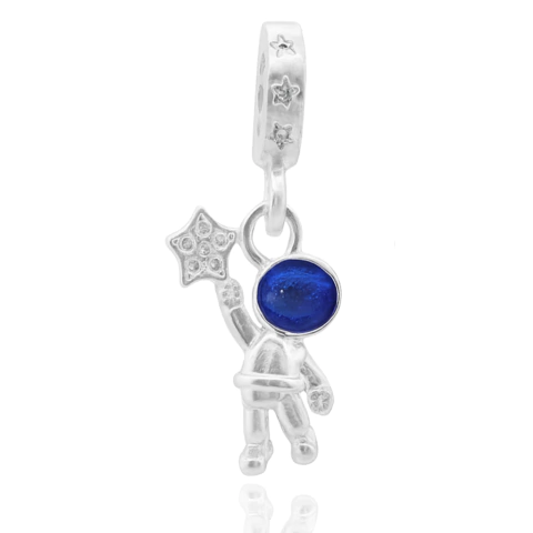 Berloque Astronauta Azul com Estrela - comprar online