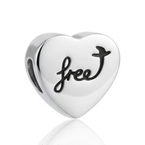 Berloque Coração Free Inox - comprar online