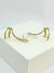 Brinco Ear cuff três gomas com gotas de luz - Bender Semi Jóias