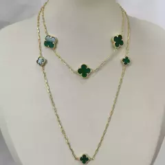COLAR DUPLO INSPIRAÇÃO VERDE