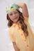 Macaquinho infantil Linho Listras + Bandana - Aurorita Laços 