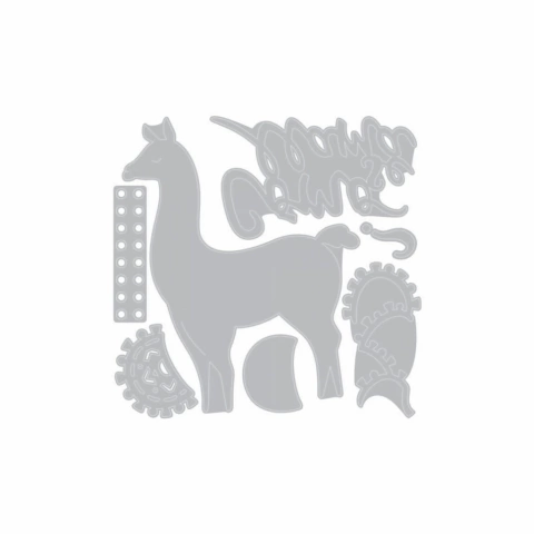 TROQUEL LLAMA Y BB LLAMA SIZZIX