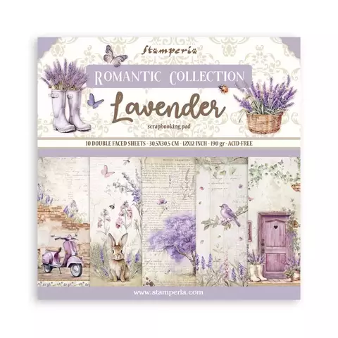 PAD DE PAPELES LAVANDER STAMPERIA