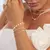 PULSEIRA BORBOLETA - BANHO OURO18K I PRATA - loja online