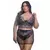 Conjunto Sensual Bicolor Com Sainha Plus Size - loja online