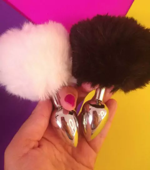 Plug anal pompom
