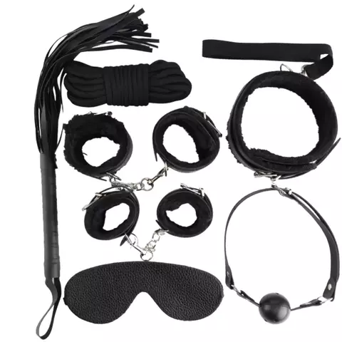 Kit bondage 8 em 1 – Pelúcia