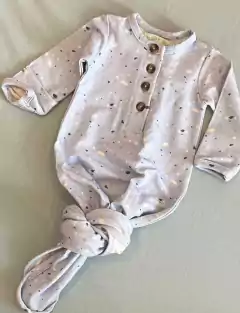 Body Saquinho de Dormir Pedrinhas Azul - Baby Me and Company